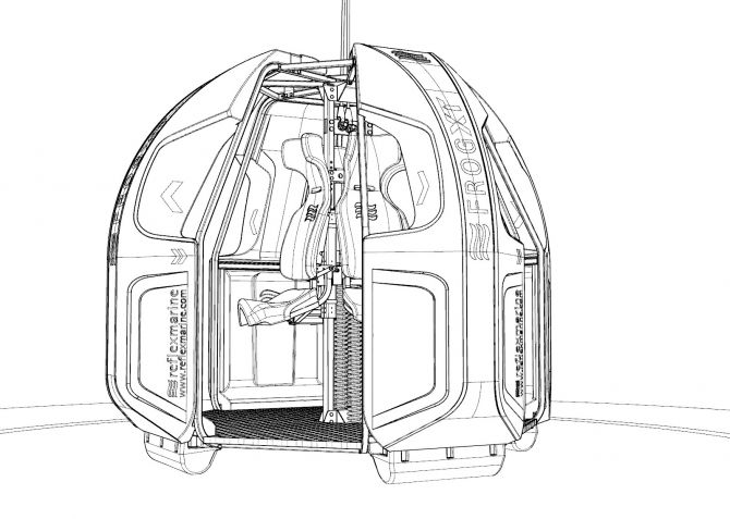 Blueprints of the FROG-XT4 by Reflex Marine.