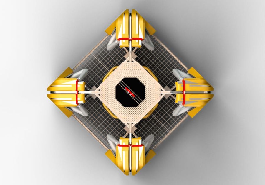 Bird's-eye view of the WAVE-4 from Reflex Marine.