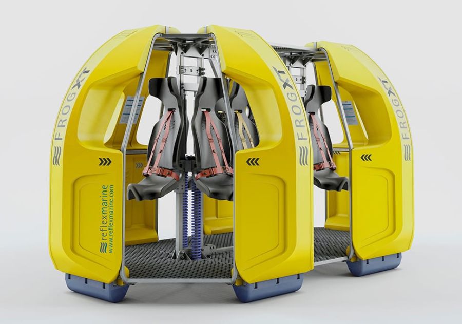 FROG-XT10 crane transfer device from Reflex Marine.
