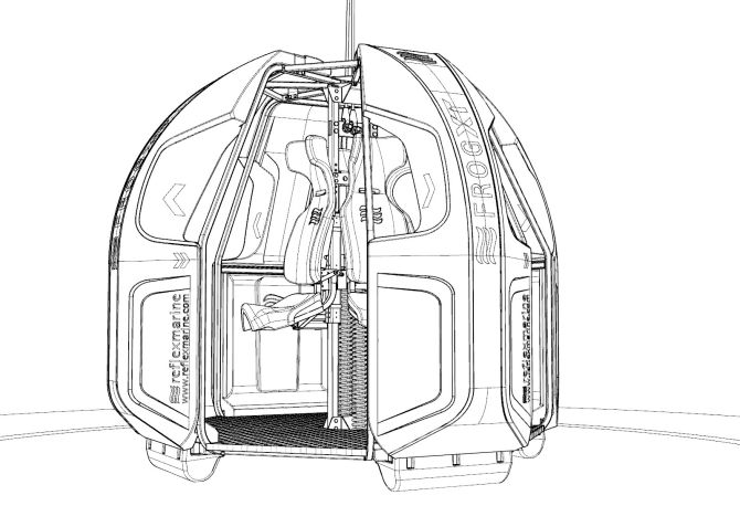 Blueprints of the FROG-XT4 by Reflex Marine.