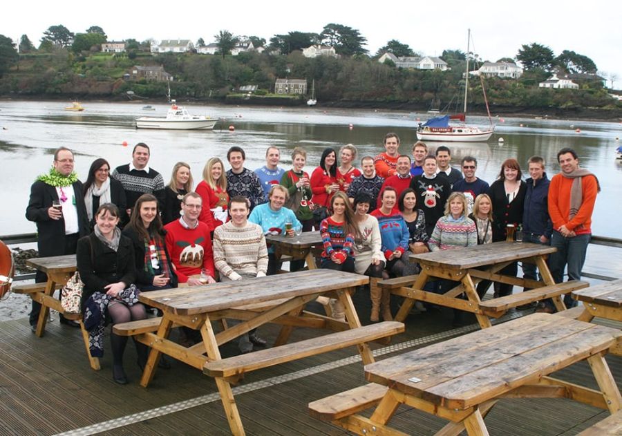 Reflex Marine team and partners at Christmas party.