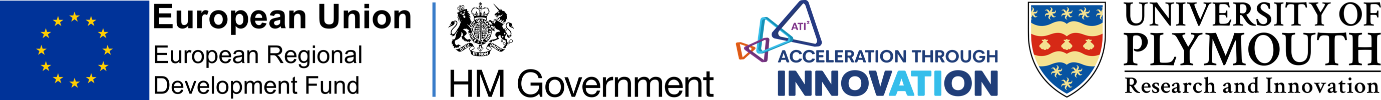 European Union - European Regional Development Fund / HM Government / Accelaration Through Innovation / University of Plymouth Research and Innovation